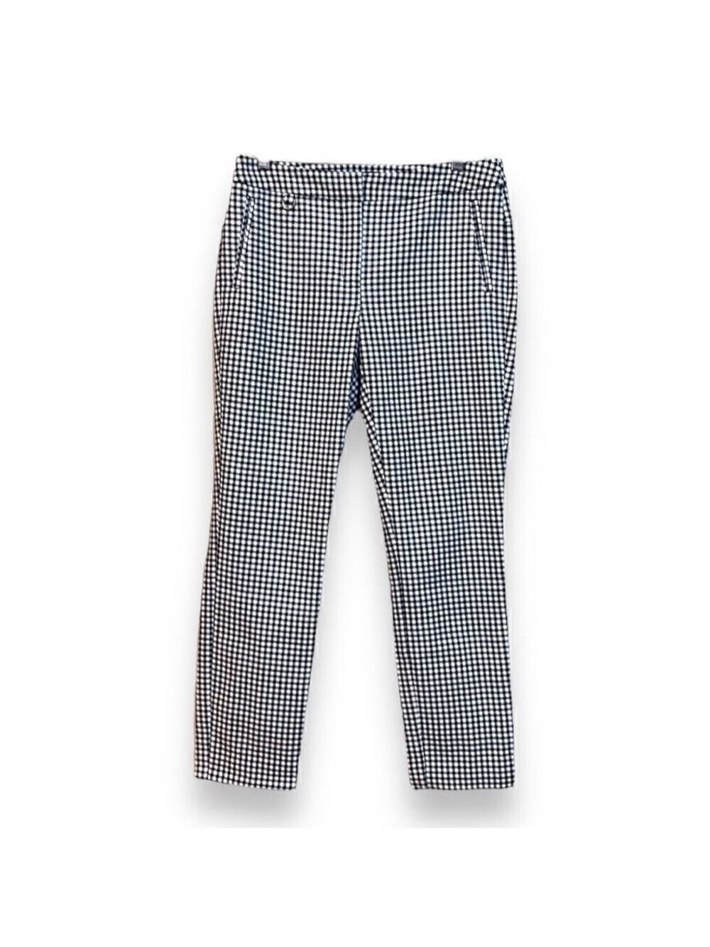 Cropped Pants Women's Size 4 Black & White Checkered